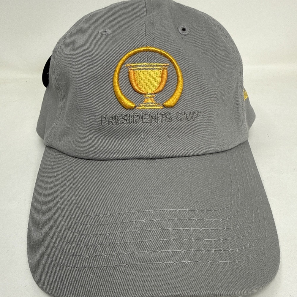 Imperial Presidents Cup Hat Mens OS Gray Solid Quail Hollow Golf Strapback